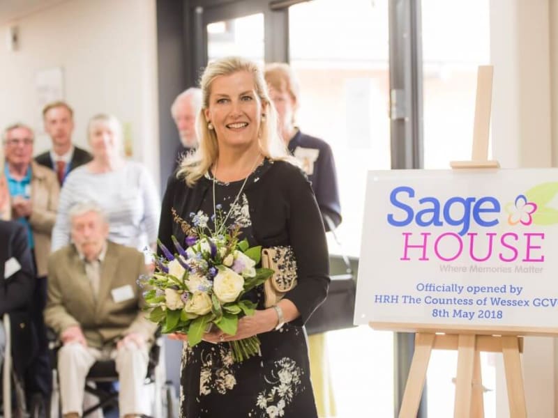 Sage House is officially opened by HRH The Countess of Wessex