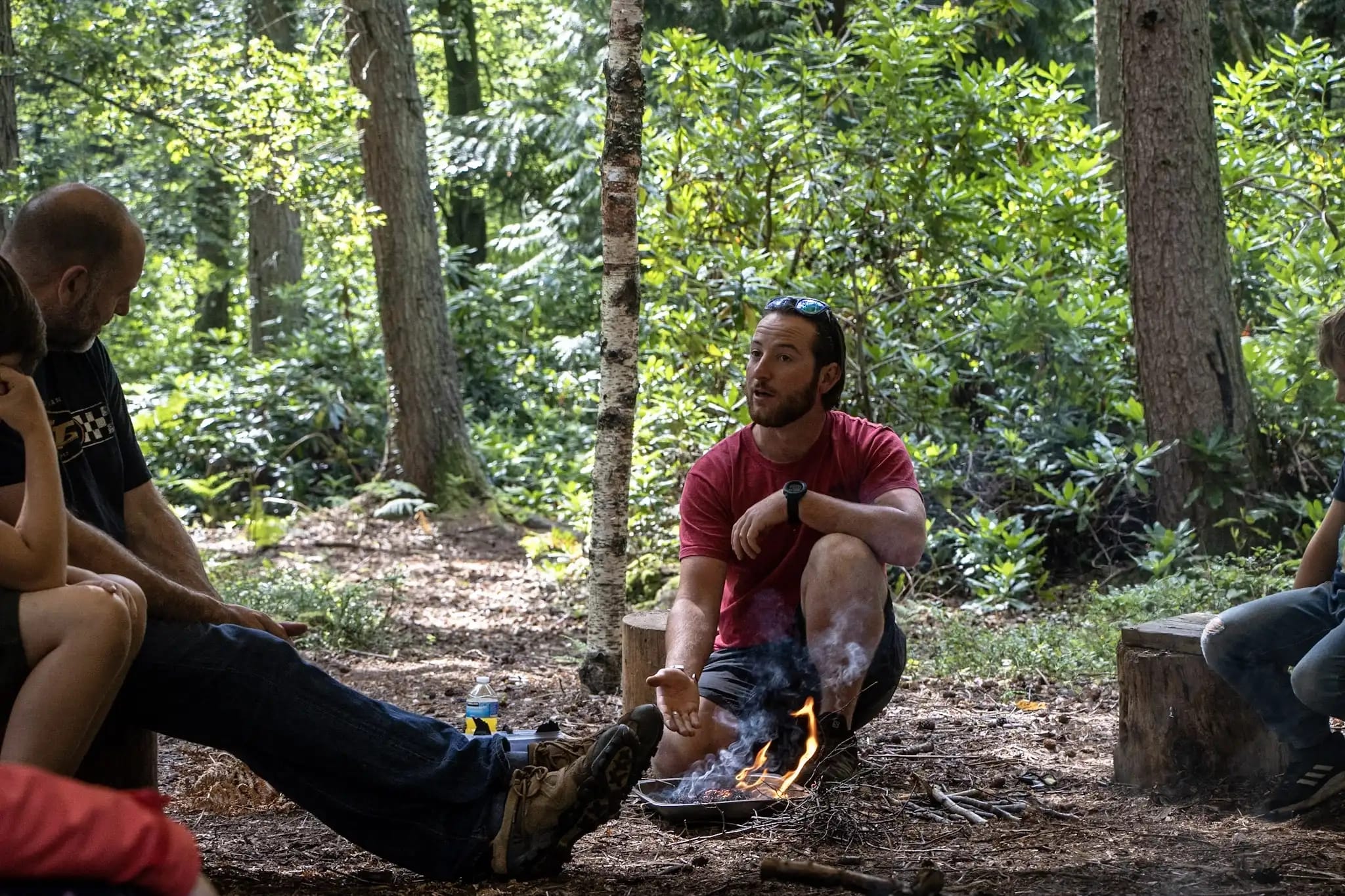 Bushcraft for groups in The New Forest