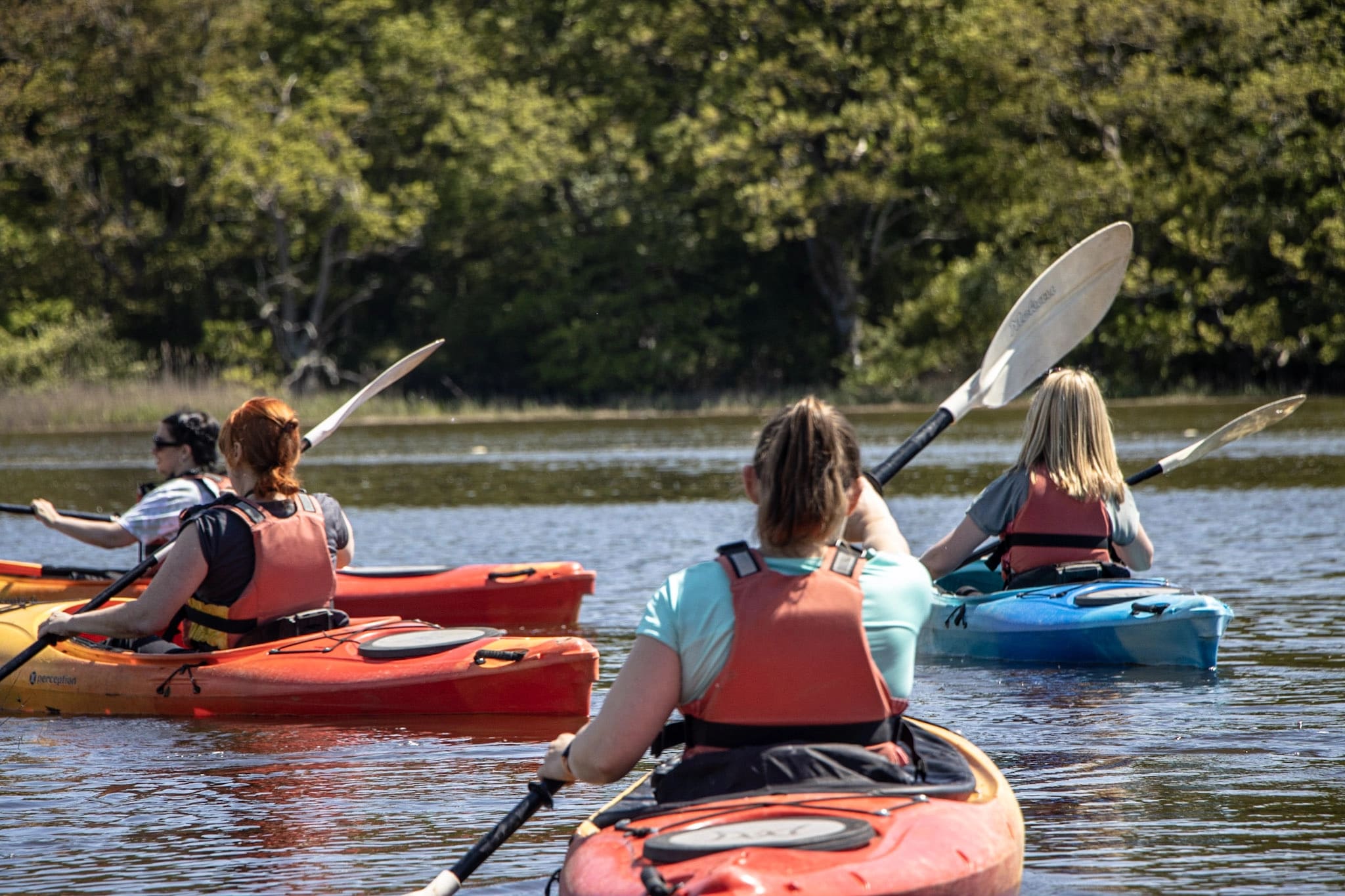 Kayaking Hen Parties in The New Forest.