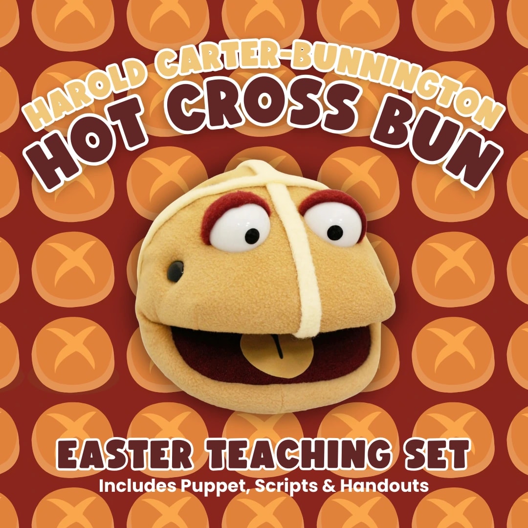 Hot Cross Bun Puppet - Easter Teaching Set