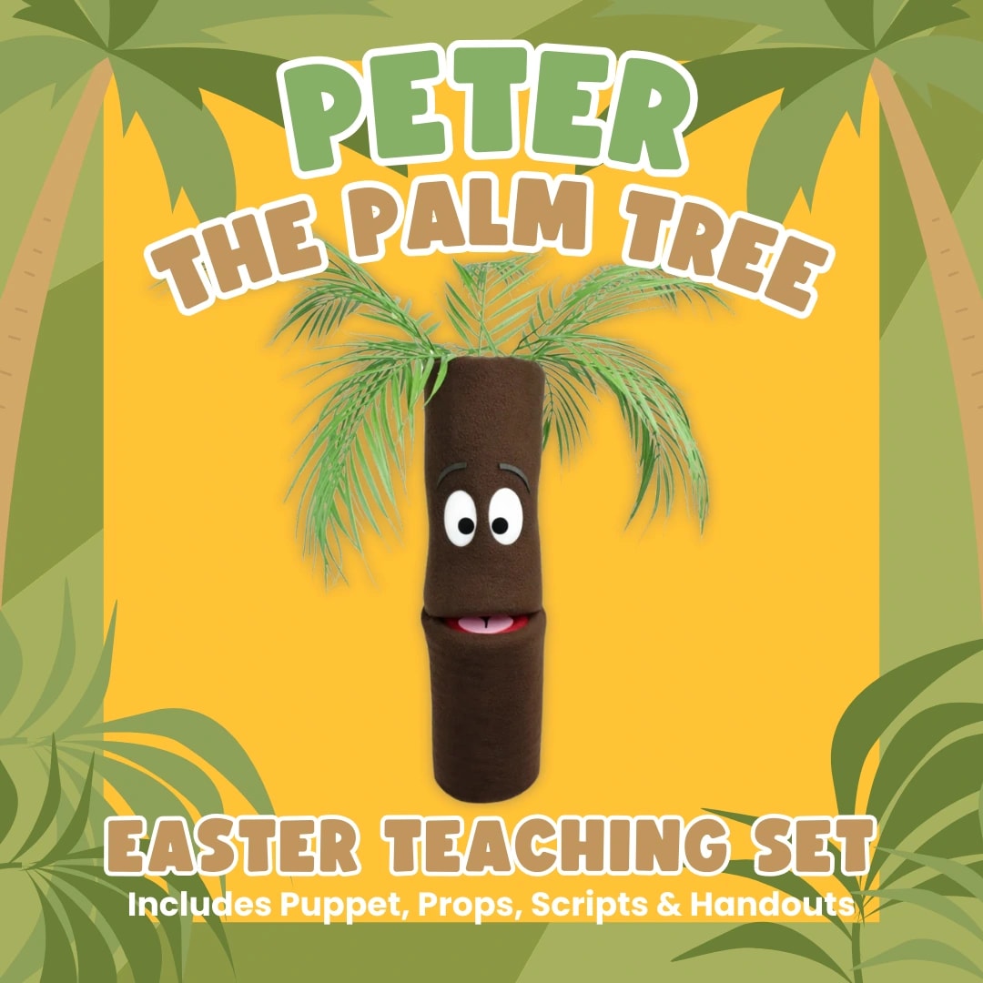 Peter Palm Tree Puppet - Easter Teaching Set