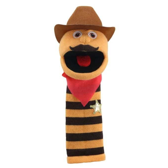 Cowboy Sockette Medium Puppet