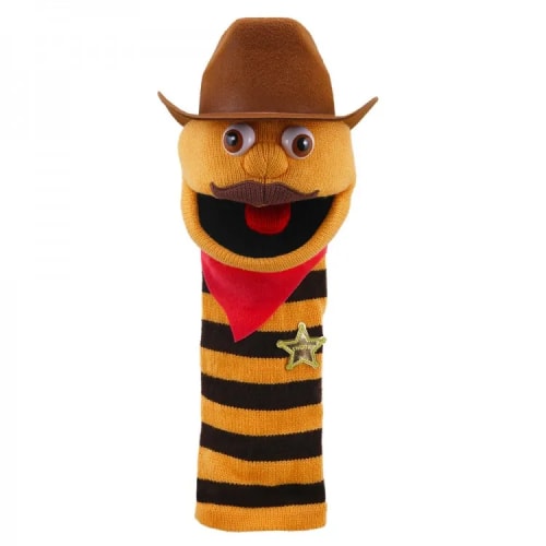 Cowboy Sockette Medium Puppet