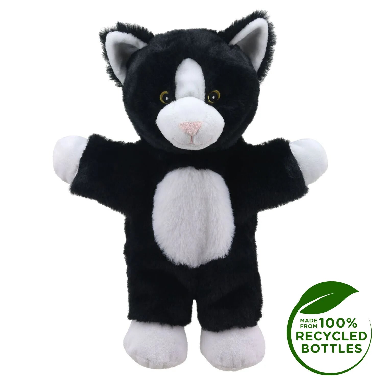 Eco Friendly Puppet - Cat (Black and White)