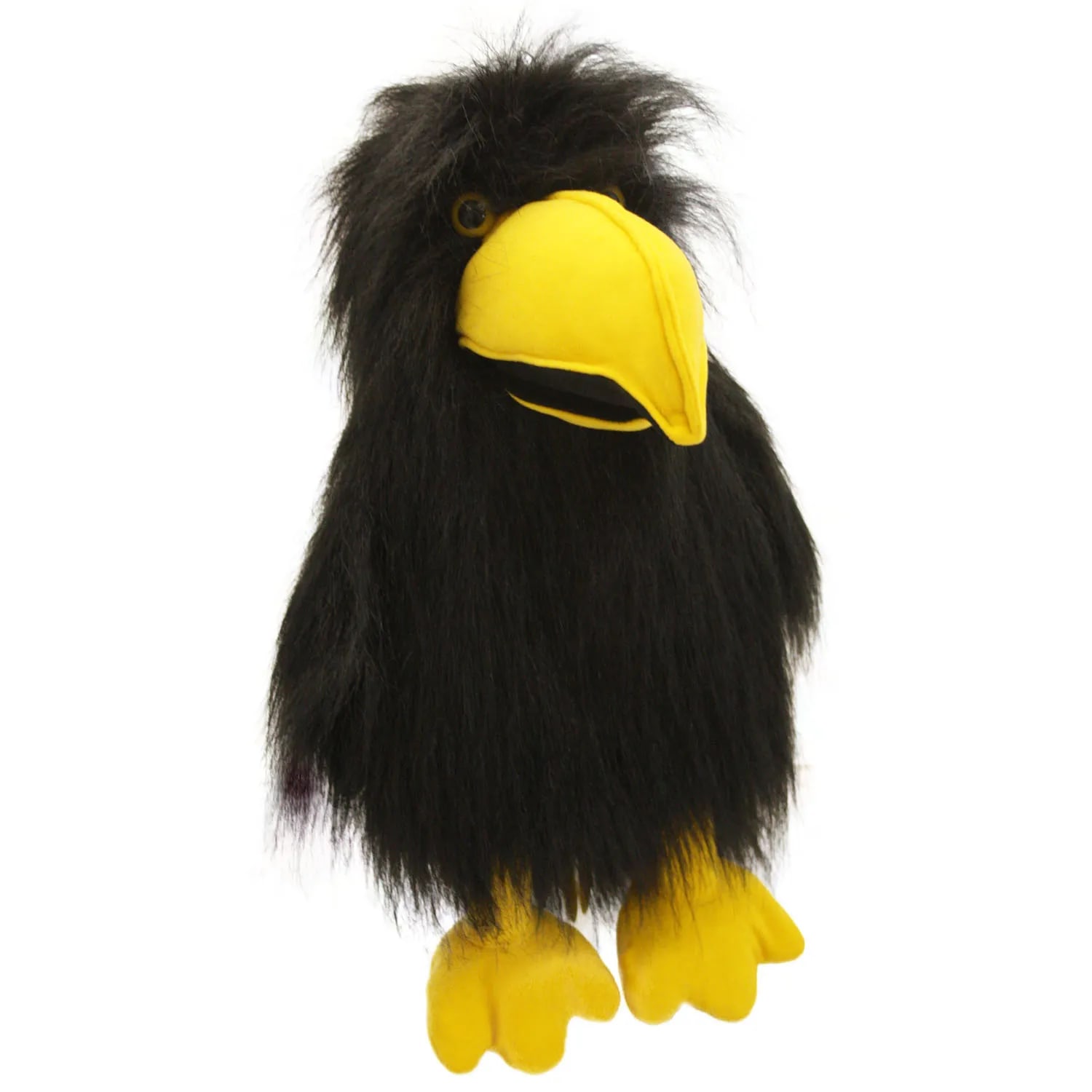 Black Crow Large Bird Puppet