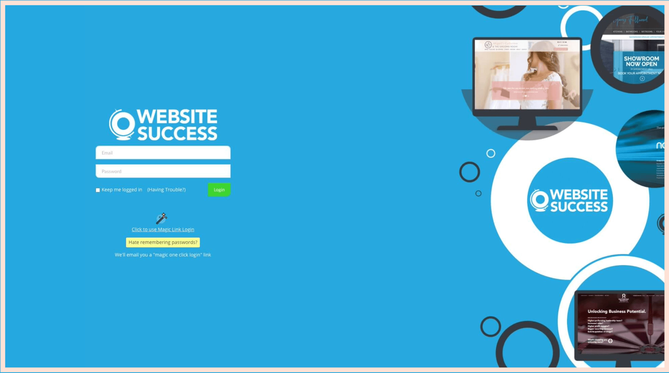 website success client portal