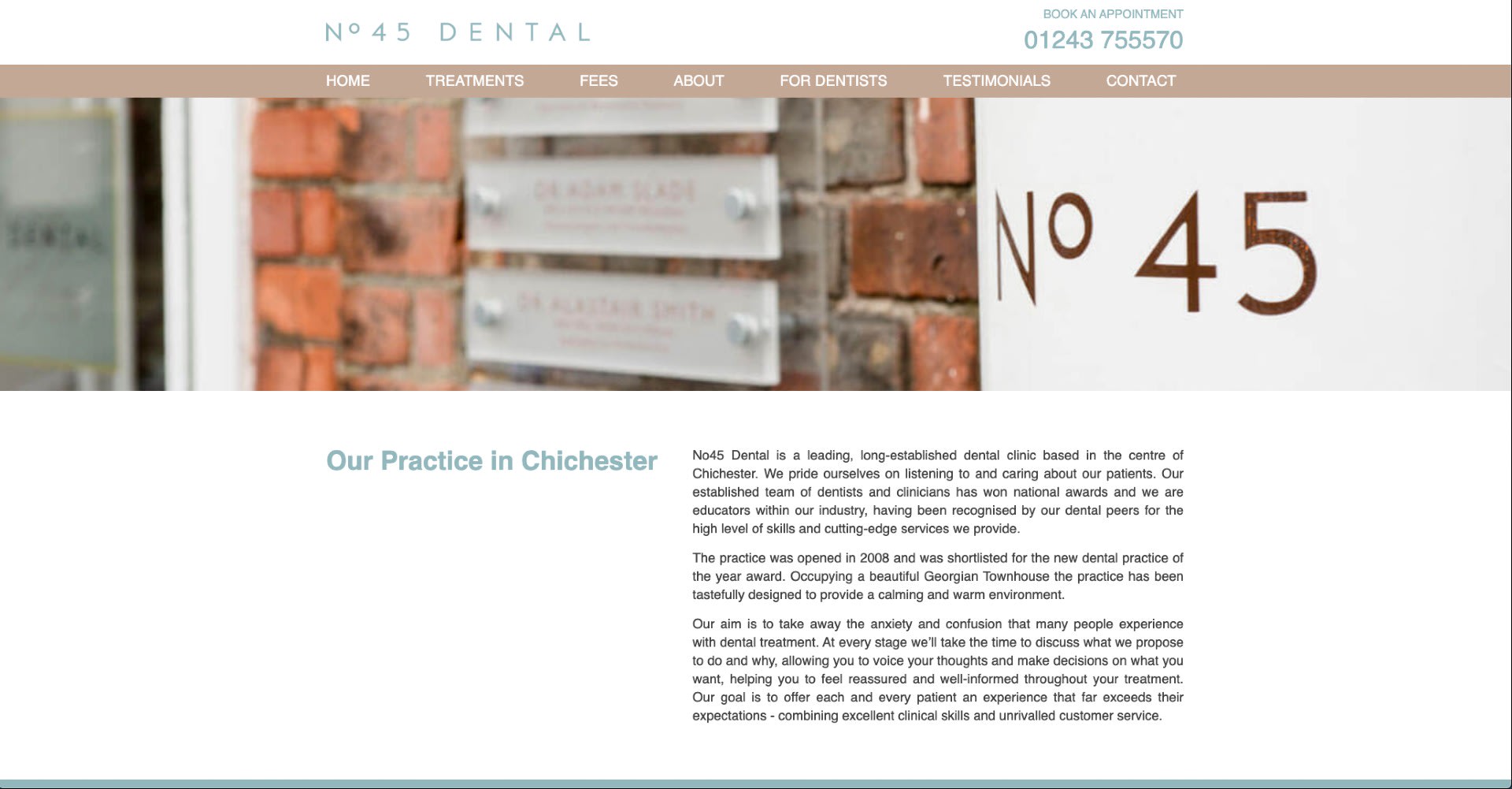 No45Dental Website Completion!