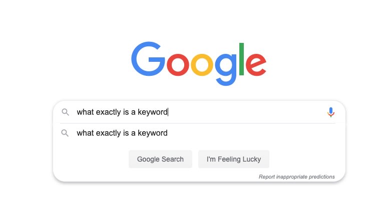 what is a keyword