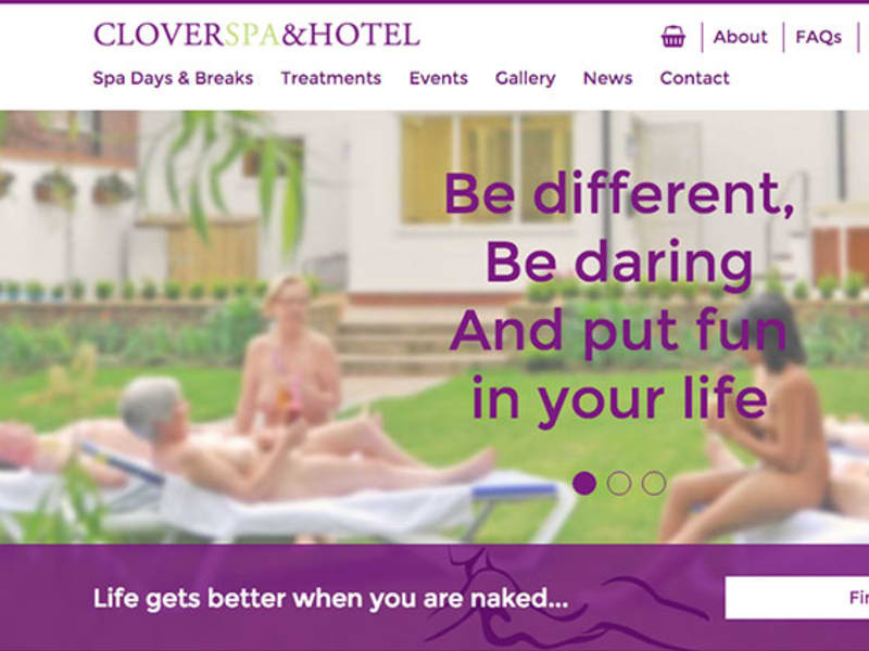 Striking the balance with the new Clover Spa website