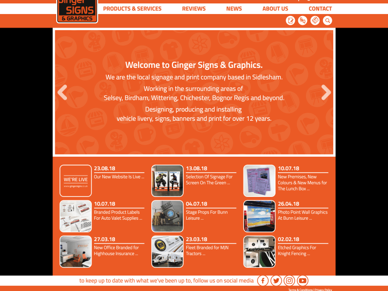 Ginger Signs Goes Live!